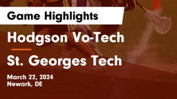 Hodgson Vo-Tech  vs St. Georges Tech  Game Highlights - March 22, 2024