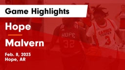 Hope  vs Malvern  Game Highlights - Feb. 8, 2023