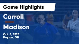 Carroll  vs Madison Game Highlights - Oct. 3, 2020