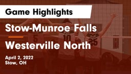 Stow-Munroe Falls  vs Westerville North  Game Highlights - April 2, 2022