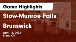 Stow-Munroe Falls  vs Brunswick  Game Highlights - April 14, 2022