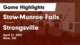 Stow-Munroe Falls  vs Strongsville  Game Highlights - April 21, 2022