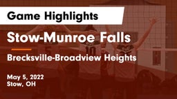 Stow-Munroe Falls  vs Brecksville-Broadview Heights  Game Highlights - May 5, 2022