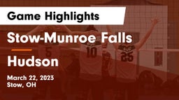 Stow-Munroe Falls  vs Hudson  Game Highlights - March 22, 2023