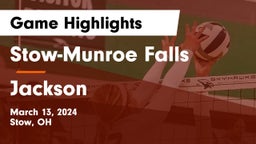 Stow-Munroe Falls  vs Jackson  Game Highlights - March 13, 2024