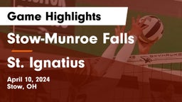 Stow-Munroe Falls  vs St. Ignatius Game Highlights - April 10, 2024