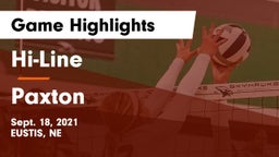 Hi-Line vs Paxton  Game Highlights - Sept. 18, 2021