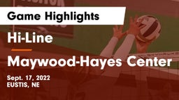 Hi-Line vs Maywood-Hayes Center Game Highlights - Sept. 17, 2022