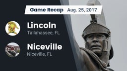 Recap: Lincoln  vs. Niceville  2017