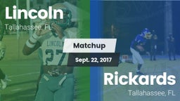 Matchup: Lincoln  vs. Rickards  2017