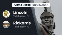 Recap: Lincoln  vs. Rickards  2017