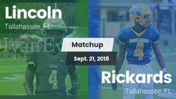 Matchup: Lincoln  vs. Rickards  2018