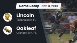 Recap: Lincoln  vs. Oakleaf  2018