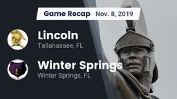 Recap: Lincoln  vs. Winter Springs  2019