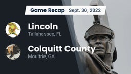 Recap: Lincoln  vs. Colquitt County  2022