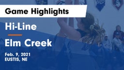 Hi-Line vs Elm Creek  Game Highlights - Feb. 9, 2021