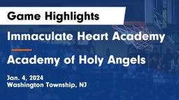 Immaculate Heart Academy  vs Academy of Holy Angels Game Highlights - Jan. 4, 2024