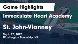 Immaculate Heart Academy  vs St. John-Vianney  Game Highlights - Sept. 27, 2022