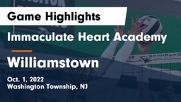 Immaculate Heart Academy  vs Williamstown  Game Highlights - Oct. 1, 2022