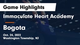 Immaculate Heart Academy  vs Bogota  Game Highlights - Oct. 24, 2022
