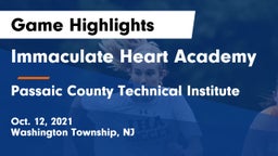 Immaculate Heart Academy  vs Passaic County Technical Institute Game Highlights - Oct. 12, 2021
