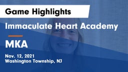 Immaculate Heart Academy  vs MKA Game Highlights - Nov. 12, 2021