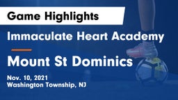 Immaculate Heart Academy  vs Mount St Dominics Game Highlights - Nov. 10, 2021