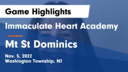 Immaculate Heart Academy  vs Mt St Dominics Game Highlights - Nov. 5, 2022