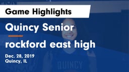 Quincy Senior  vs rockford east high Game Highlights - Dec. 28, 2019