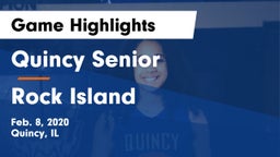 Quincy Senior  vs Rock Island  Game Highlights - Feb. 8, 2020