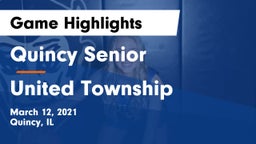 Quincy Senior  vs United Township Game Highlights - March 12, 2021