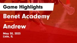 Benet Academy  vs Andrew  Game Highlights - May 30, 2023
