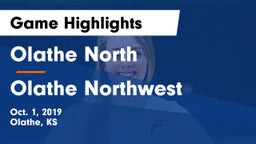 Olathe North  vs Olathe Northwest  Game Highlights - Oct. 1, 2019