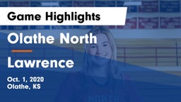Olathe North  vs Lawrence Game Highlights - Oct. 1, 2020