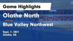 Olathe North  vs Blue Valley Northwest  Game Highlights - Sept. 7, 2021