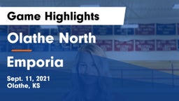 Olathe North  vs Emporia Game Highlights - Sept. 11, 2021