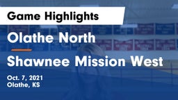 Olathe North  vs Shawnee Mission West Game Highlights - Oct. 7, 2021