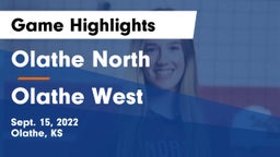 Olathe North  vs Olathe West   Game Highlights - Sept. 15, 2022