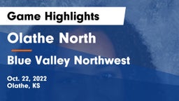 Olathe North  vs Blue Valley Northwest Game Highlights - Oct. 22, 2022