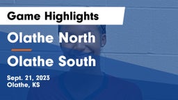 Olathe North  vs Olathe South Game Highlights - Sept. 21, 2023