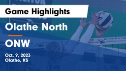 Olathe North  vs ONW Game Highlights - Oct. 9, 2023