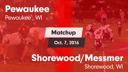 Matchup: Pewaukee vs. Shorewood/Messmer  2016