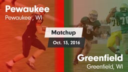 Matchup: Pewaukee vs. Greenfield  2016