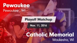 Matchup: Pewaukee vs. Catholic Memorial  2016
