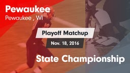 Matchup: Pewaukee vs. State Championship 2016