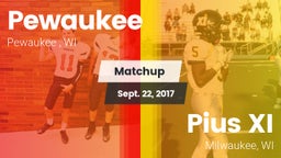 Matchup: Pewaukee vs. Pius XI  2017