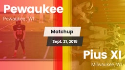 Matchup: Pewaukee vs. Pius XI  2018