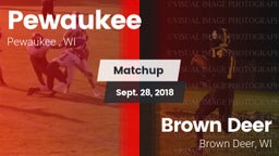Matchup: Pewaukee vs. Brown Deer  2018
