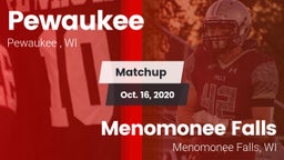 Matchup: Pewaukee vs. Menomonee Falls  2020