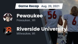 Recap: Pewaukee  vs. Riverside University  2021